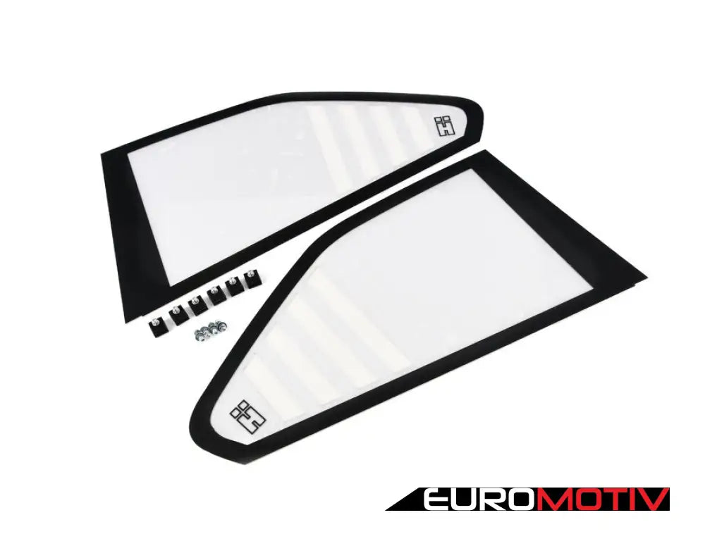 E36 Abrasion Resistant Polycarbonate ’Cup Style’ Rear Windows - Pair