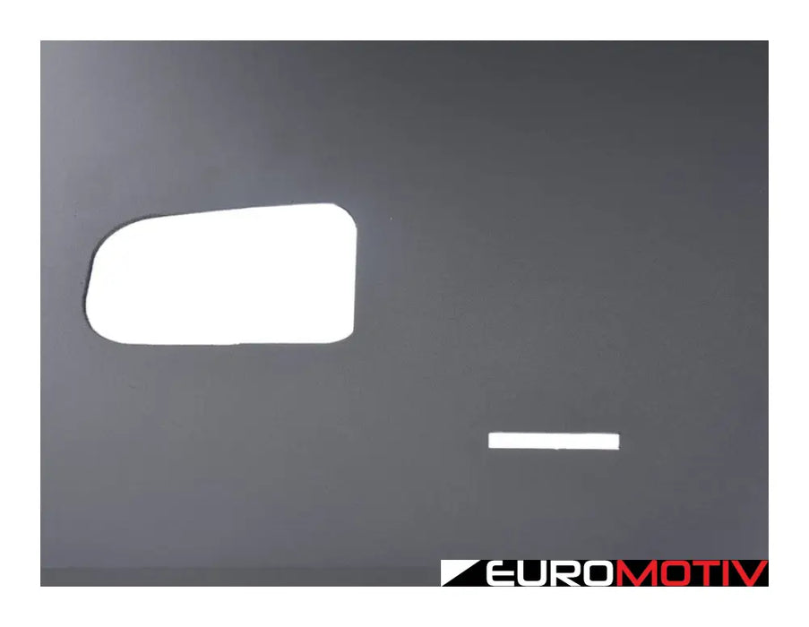 E36 Coupe Door Panels Mirror Switch Cut Out - Blue Pull Strap