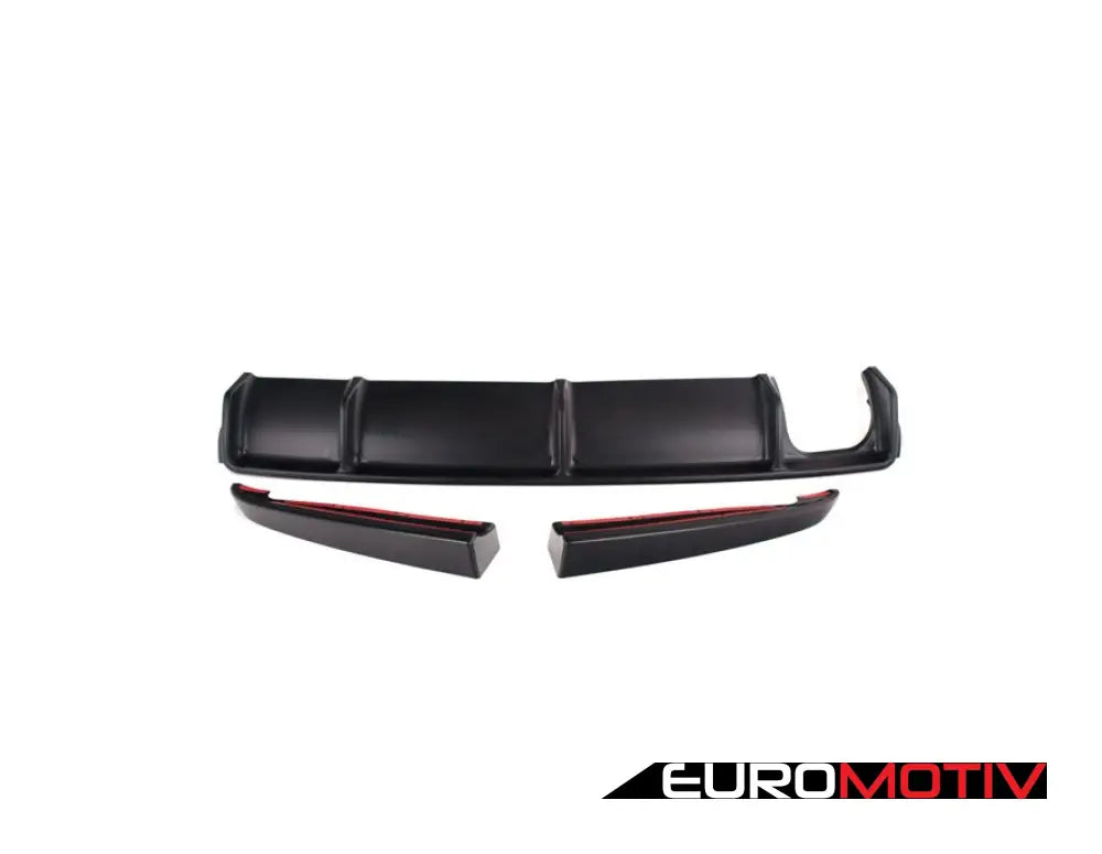 E36 M3 Turner Motorsport Abs Diffuser - Smooth Matte Black