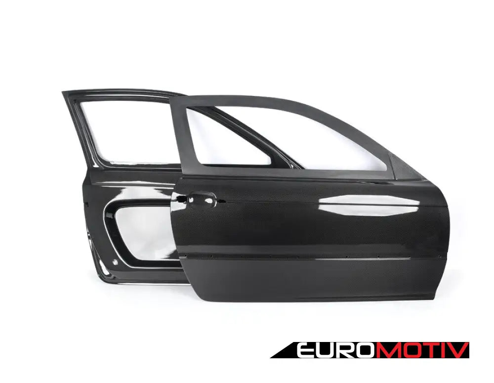 E46 Coupe Cf Race Door With Frame (Pair) - Gloss Interior & Primed Exterior Finish