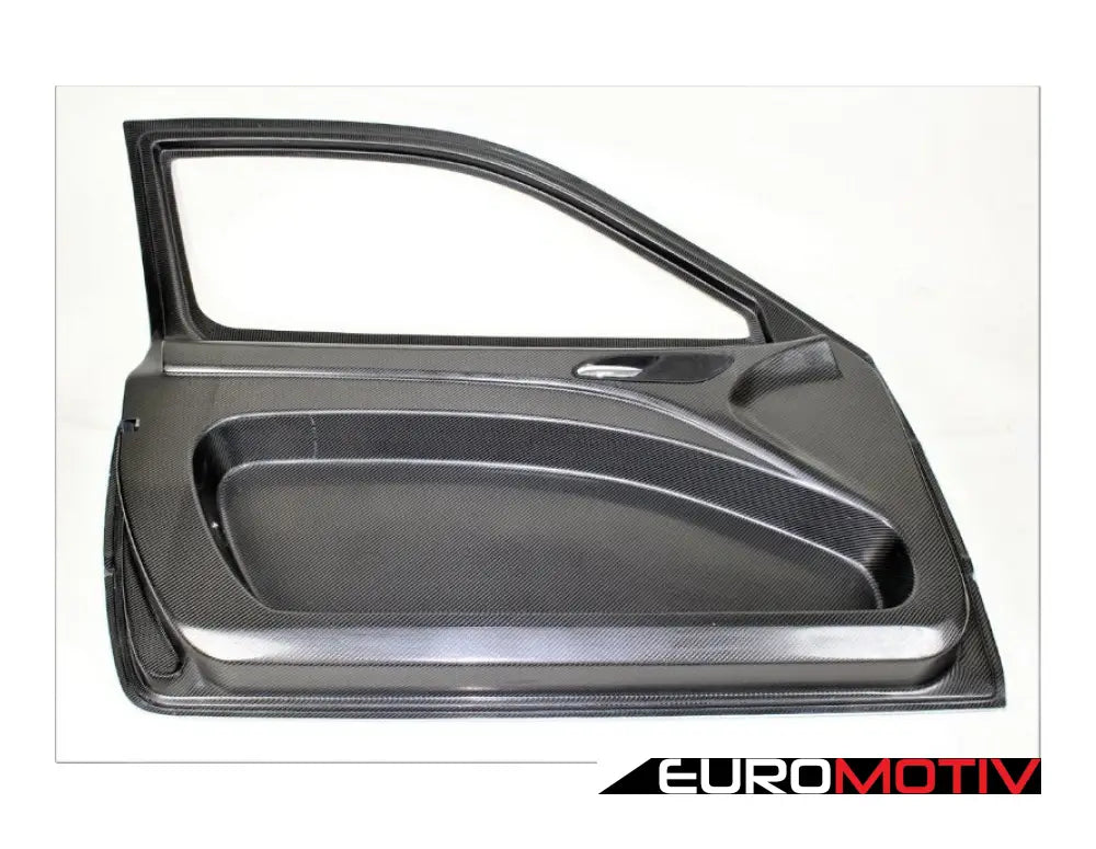 E46 Coupe Cf Race Door With Frame (Pair) - Gloss Interior & Primed Exterior Finish