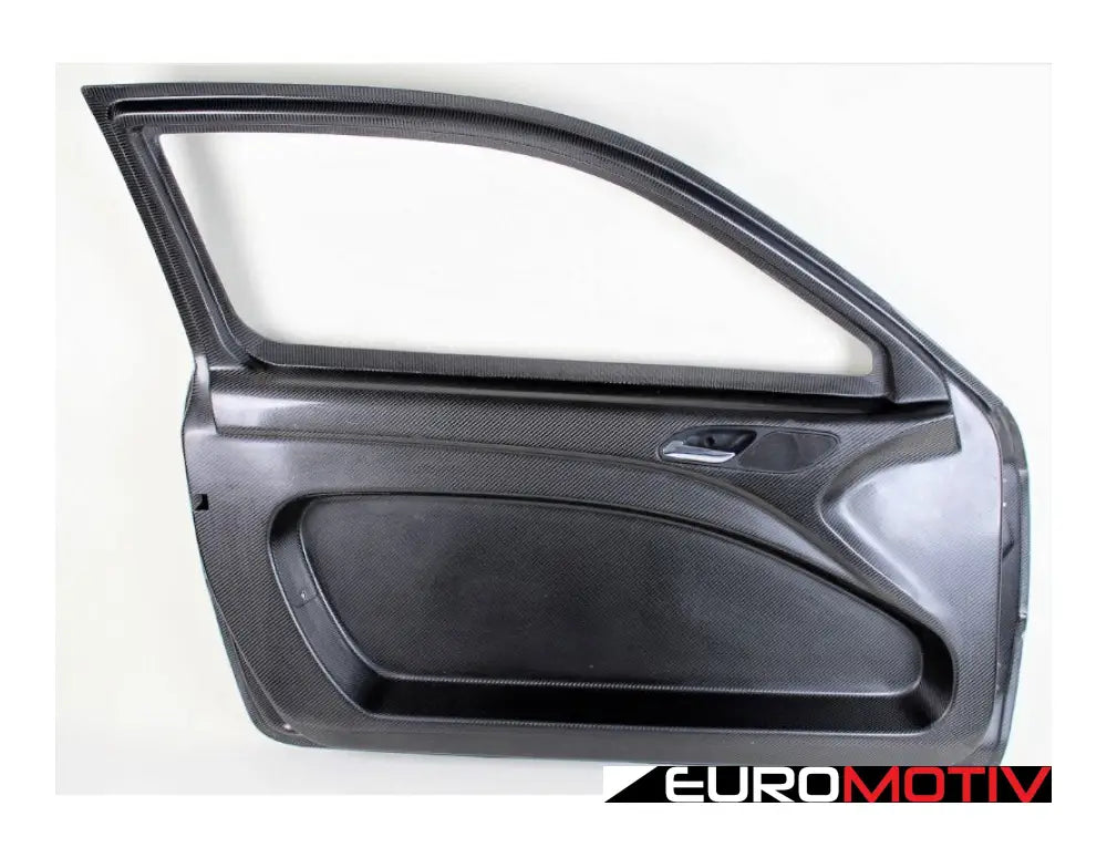 E46 Coupe Cf Race Door With Frame (Pair) - Gloss Interior & Primed Exterior Finish