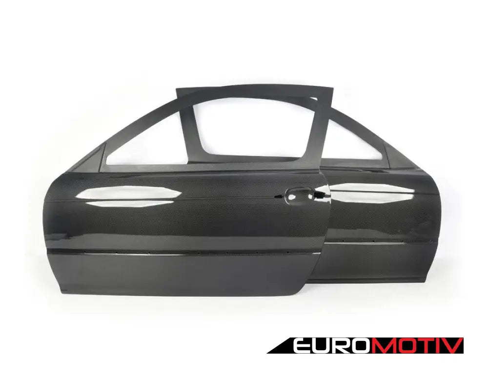 E46 Coupe Cf Race Door With Frame (Pair) - Gloss Interior & Primed Exterior Finish