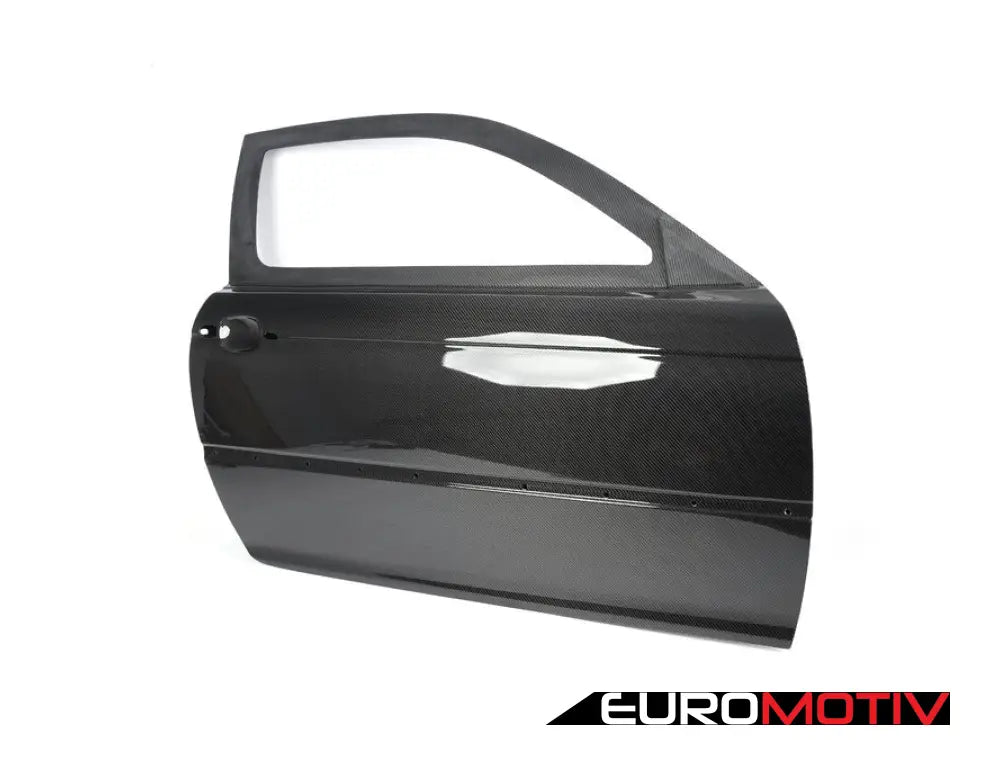 E46 Coupe Cf Race Door With Frame (Pair) - Gloss Interior & Primed Exterior Finish