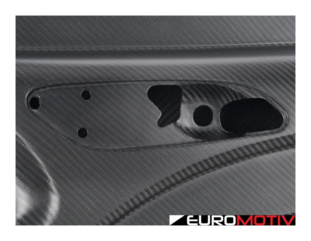 E46 Coupe Cf Race Door With Frame (Pair) - Matte Interior & Varnish Exterior Finish