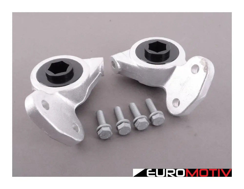 E46 M3 Turner Motorsport Polyurethane Front Control Arm Bushings - 95A Pre-Installed In Brackets