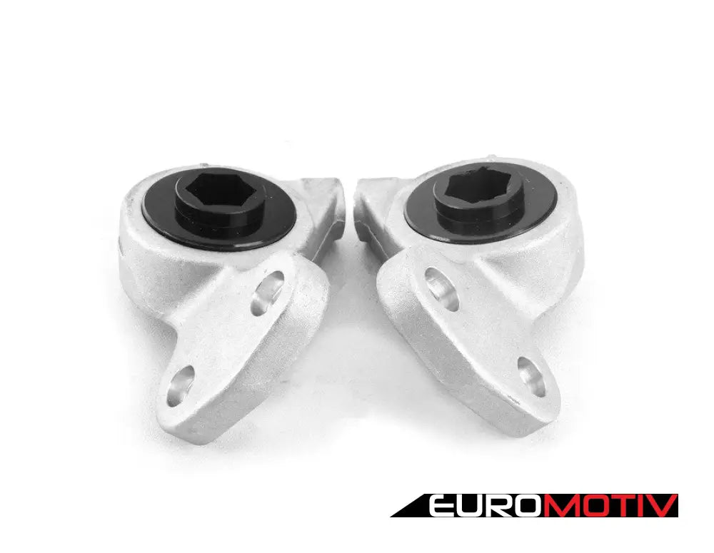 E46 M3 Turner Motorsport Polyurethane Front Control Arm Bushings - 95A Pre-Installed In Brackets