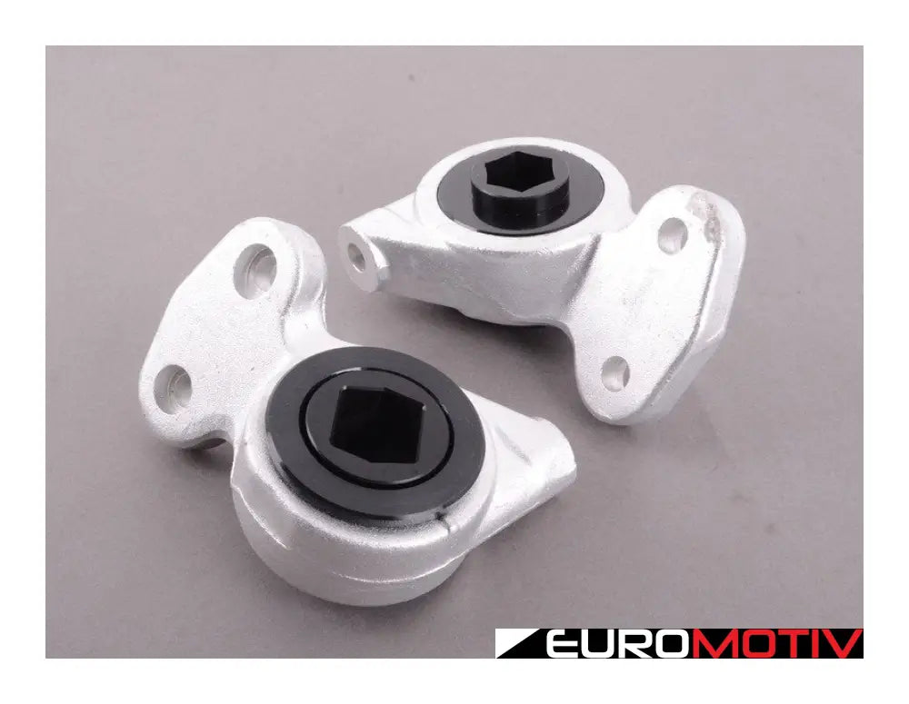 E46 M3 Turner Motorsport Polyurethane Front Control Arm Bushings - 95A Pre-Installed In Brackets