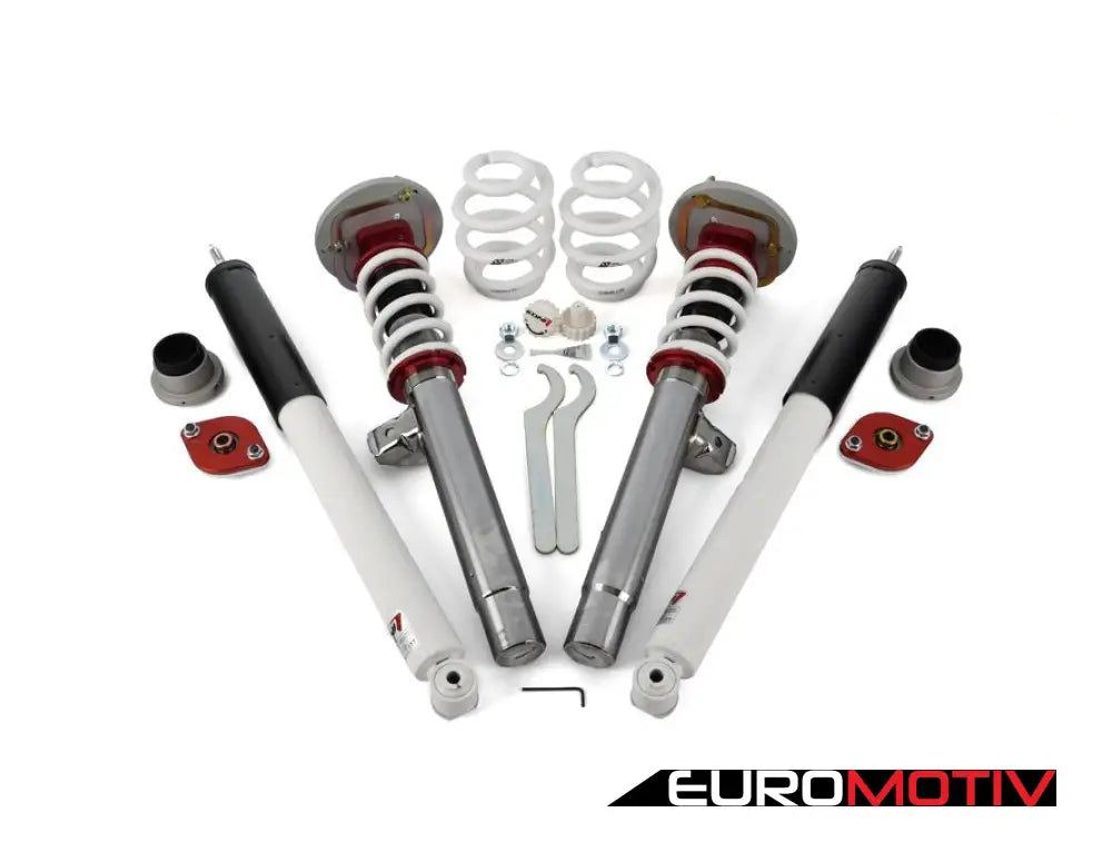 E46 Tckr Single Adjustable Coilover Kit - Fs 550# Rs 600# Monoball Rear Shock Mounts