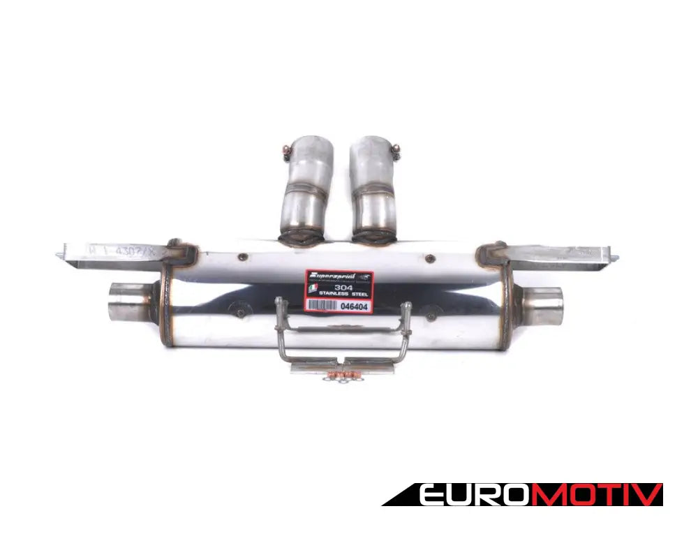 E70 X5M E71 X6M Supersprint Stainless Race Muffler (Muffler Only - Tips Sold Separately)