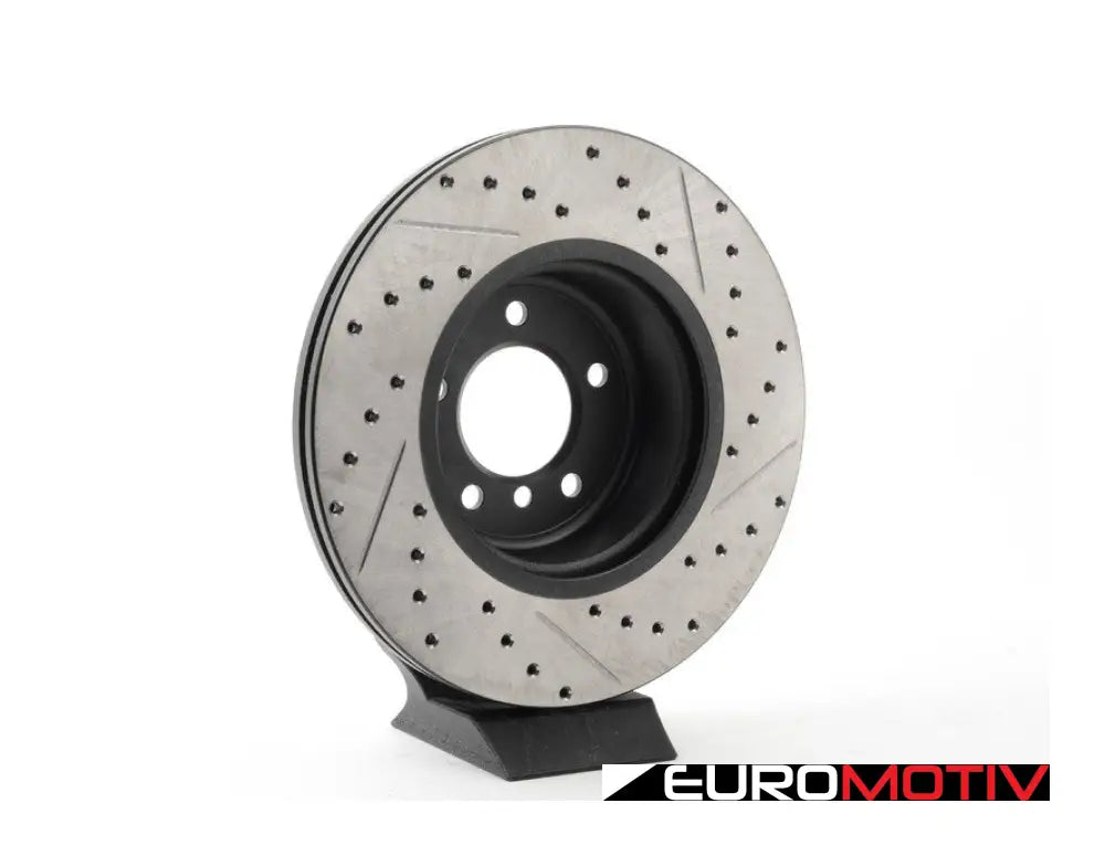 E82 135I Front Right Turner/Centric Cross-Drilled And Slotted Rotor