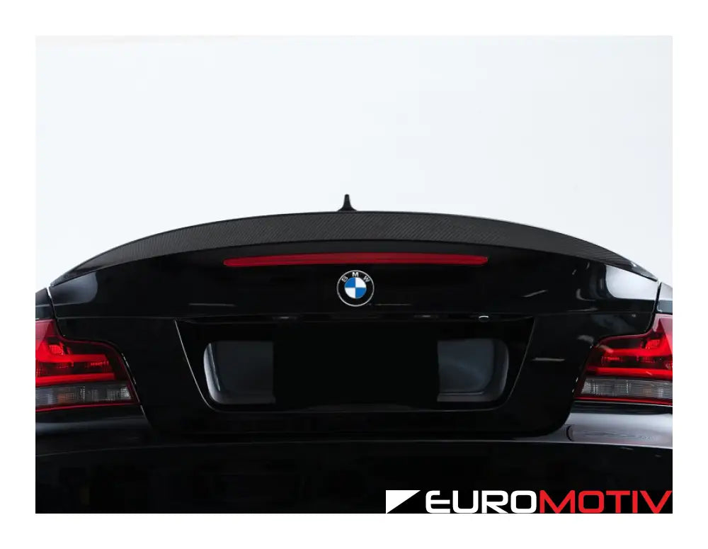 E82 High Kick Carbon Fiber Trunk Spoiler