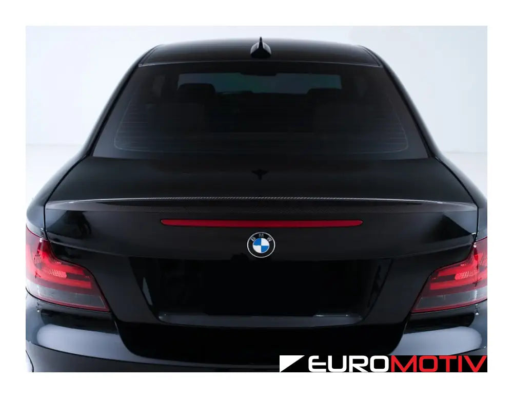 E82 High Kick Carbon Fiber Trunk Spoiler