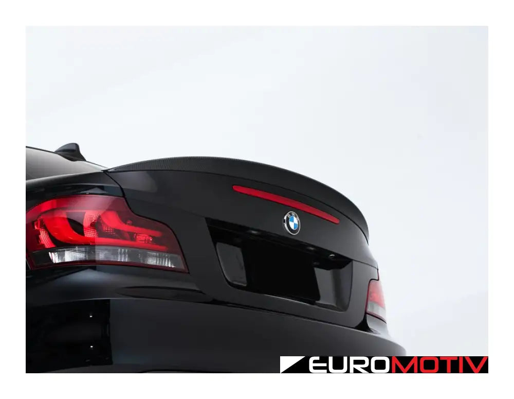 E82 High Kick Carbon Fiber Trunk Spoiler