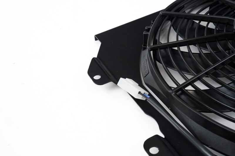 CSF 92-00 Honda Civic All-Aluminum Fan Shroud w/12in SPAL Fan - Black Finish