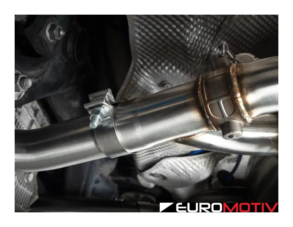 E90 E92 M3 Turner Motorsport Stainless Steel Valved Axle Back Exhaust - Brushed Tips