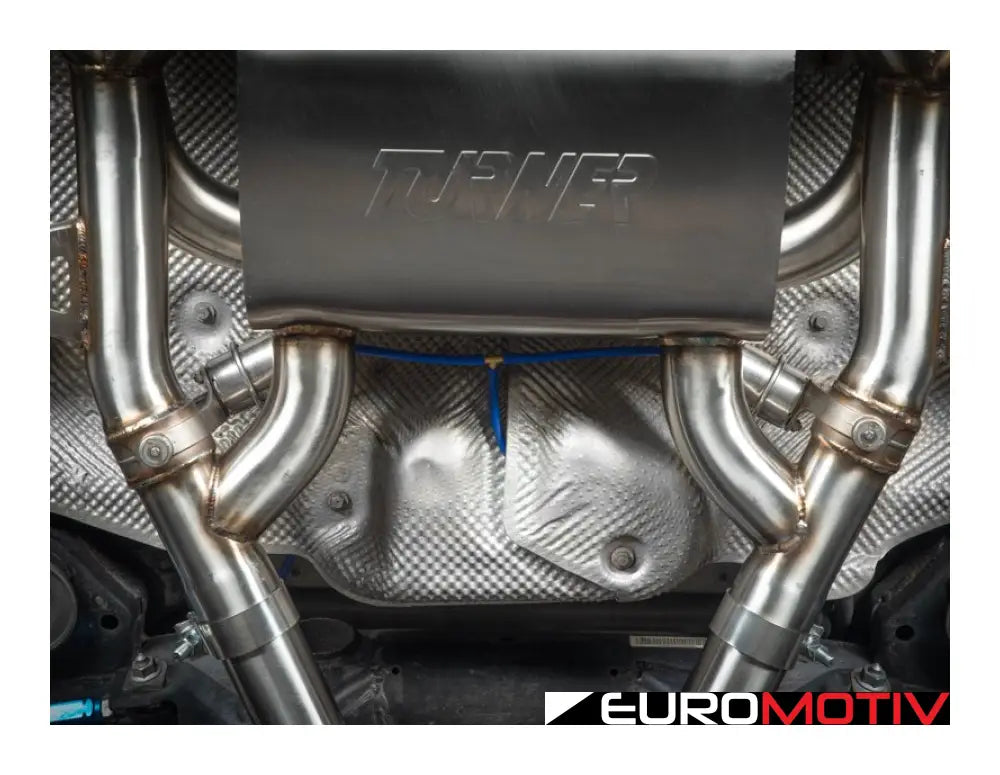 E90 E92 M3 Turner Motorsport Stainless Steel Valved Axle Back Exhaust - Brushed Tips