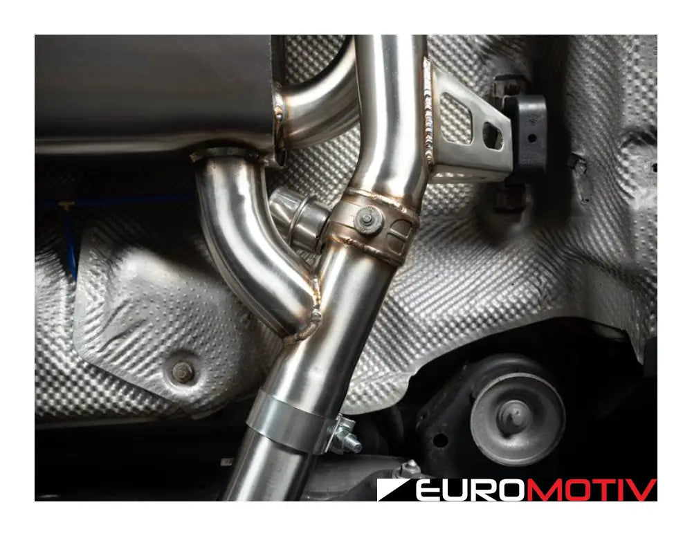 E90 E92 M3 Turner Motorsport Stainless Steel Valved Axle Back Exhaust - Brushed Tips