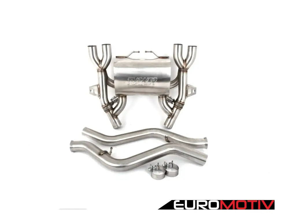 E90 E92 M3 Turner Motorsport Stainless Steel Valved Axle Back Exhaust - Polished Tips