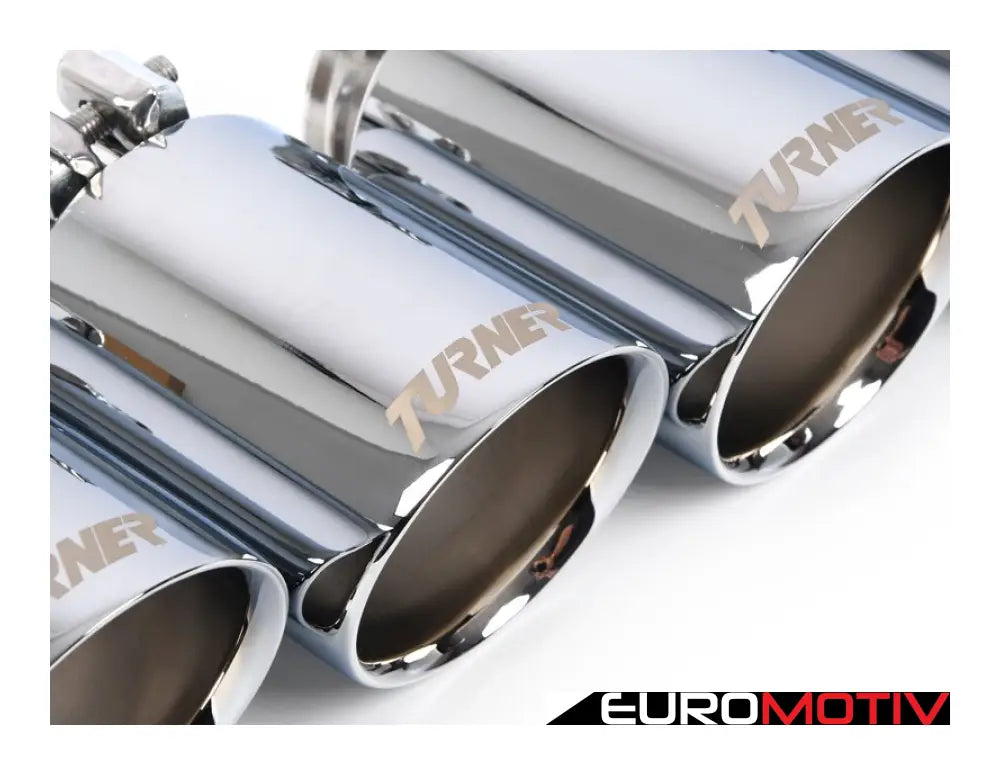 E90 E92 M3 Turner Motorsport Stainless Steel Valved Axle Back Exhaust - Polished Tips