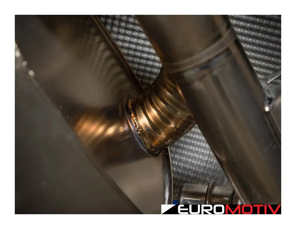 E90 E92 M3 Turner Motorsport Titanium Valved Axle Back Exhaust - Brushed Tips