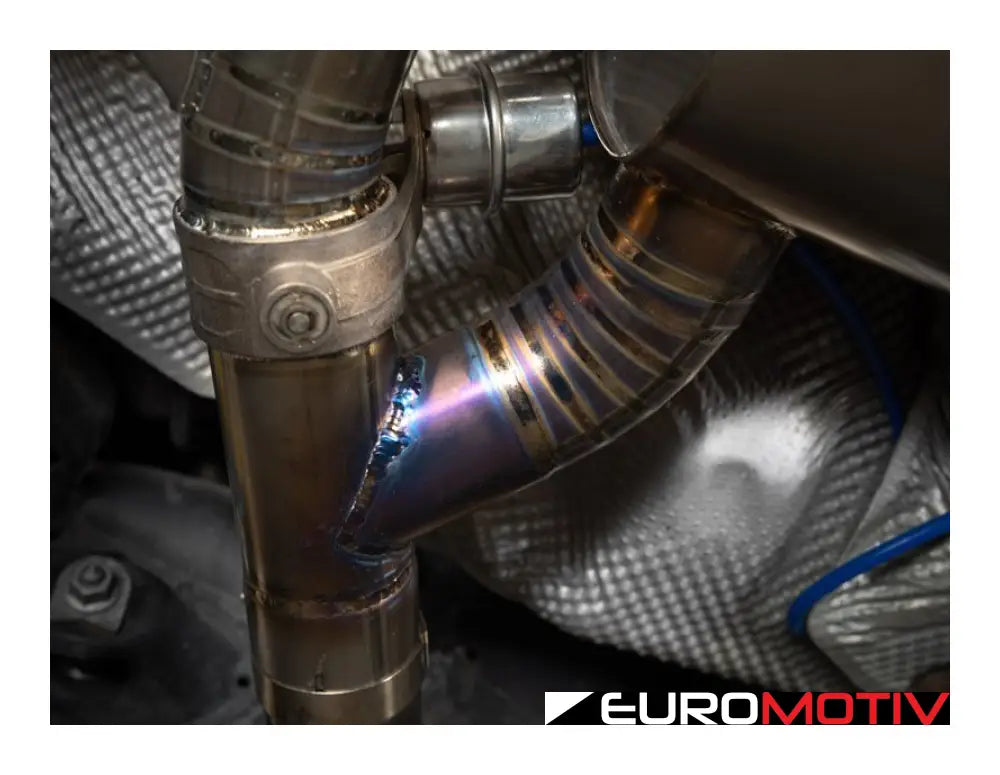 E90 E92 M3 Turner Motorsport Titanium Valved Axle Back Exhaust - Brushed Tips