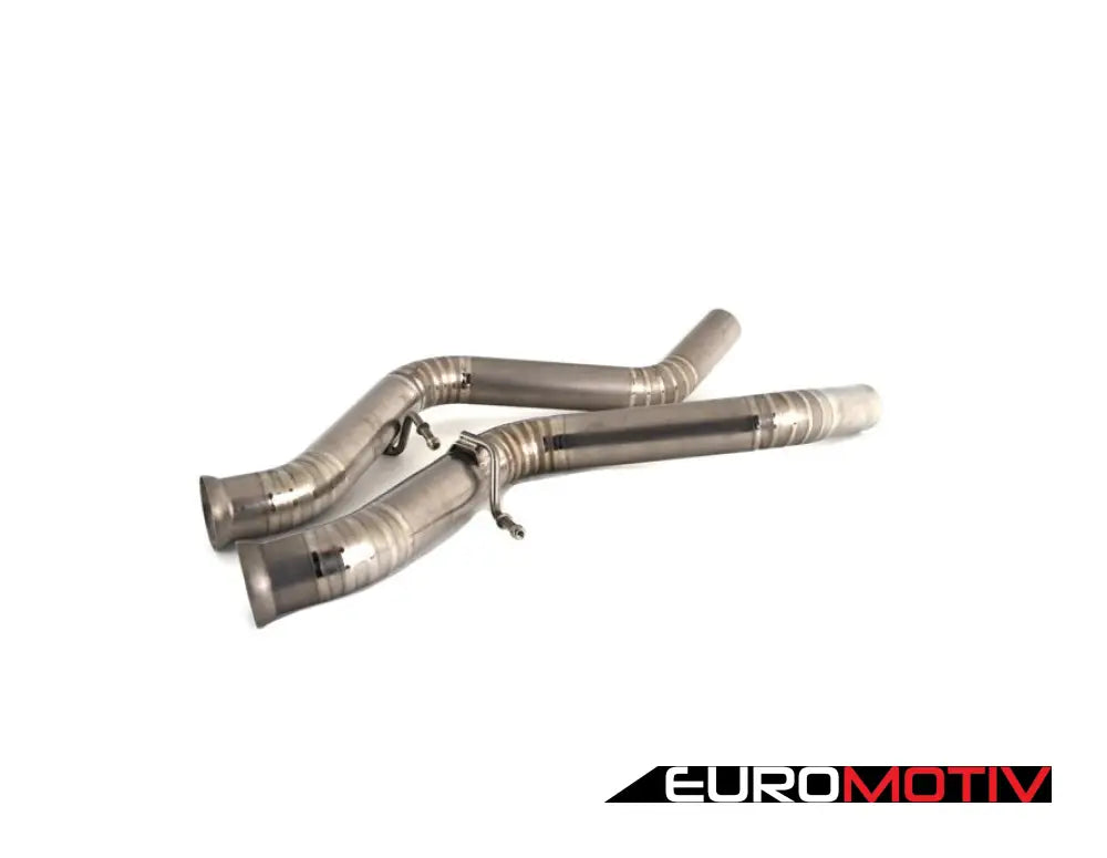 E90 E92 M3 Turner Motorsport Titanium Valved Axle Back Exhaust - Brushed Tips