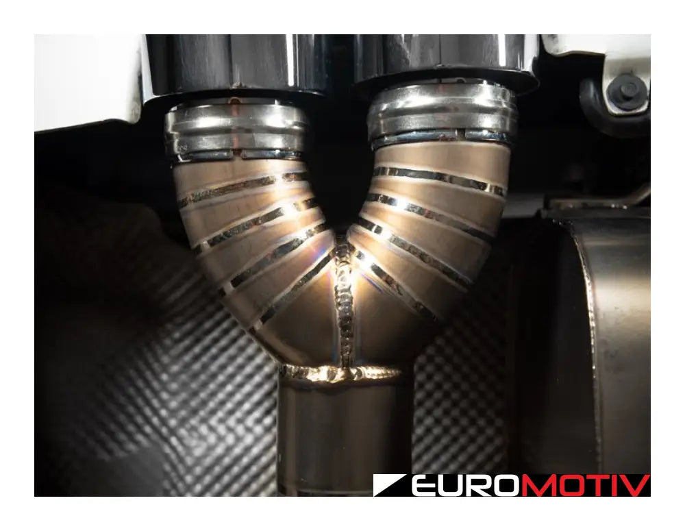 E90 E92 M3 Turner Motorsport Titanium Valved Axle Back Exhaust - Brushed Tips