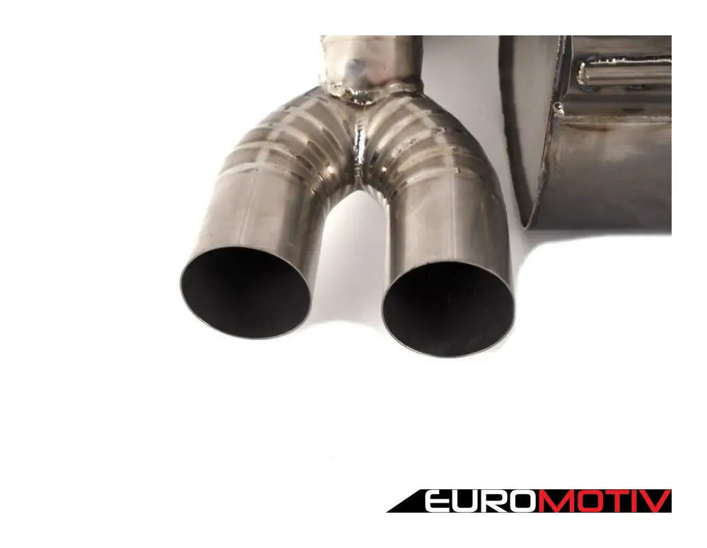 E90 E92 M3 Turner Motorsport Titanium Valved Axle Back Exhaust - Brushed Tips