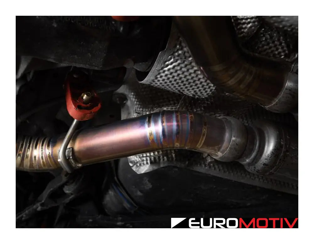 E90 E92 M3 Turner Motorsport Titanium Valved Axle Back Exhaust - Brushed Tips