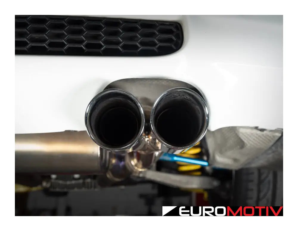 E90 E92 M3 Turner Motorsport Titanium Valved Axle Back Exhaust - Brushed Tips