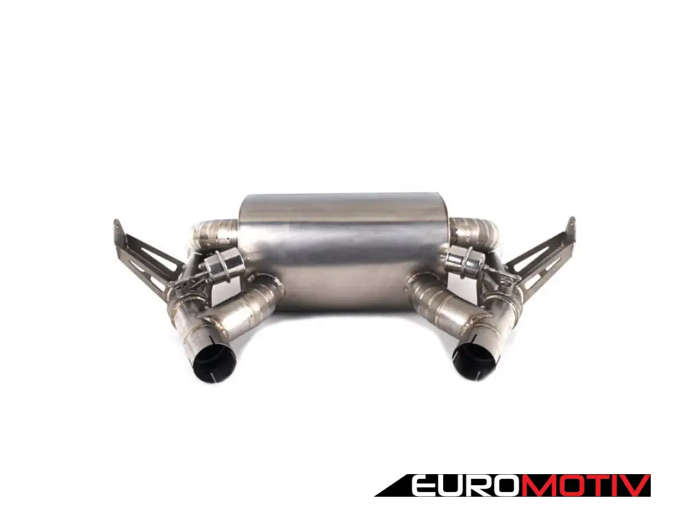 E90 E92 M3 Turner Motorsport Titanium Valved Axle Back Exhaust - Brushed Tips