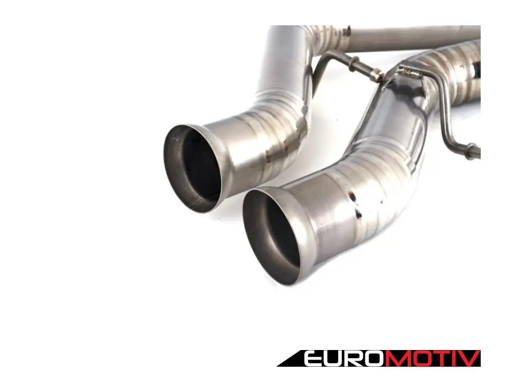 E90 E92 M3 Turner Motorsport Titanium Valved Axle Back Exhaust - Polished Tips