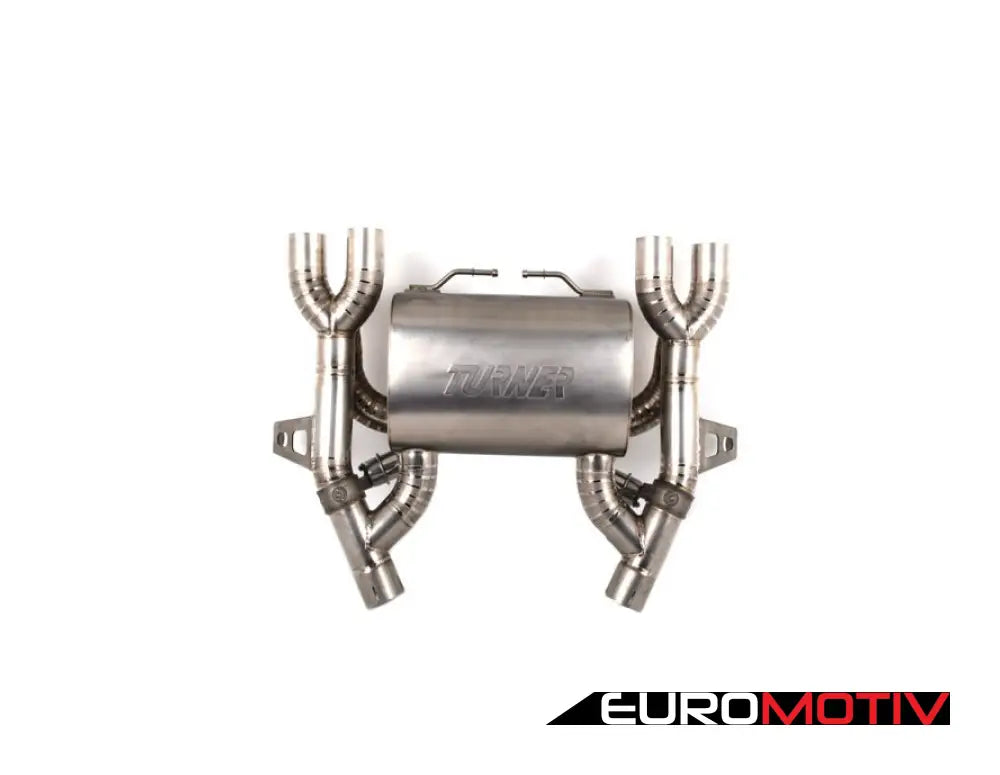 E90 E92 M3 Turner Motorsport Titanium Valved Axle Back Exhaust - Polished Tips