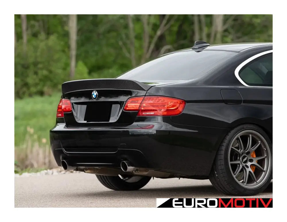 E92 Turner Motorsport Carbon Fiber High Kick Rear Lip Spoiler