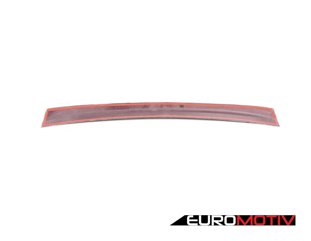 E92 Turner Motorsport Carbon Fiber High Kick Rear Lip Spoiler - Red Kevlar & Black