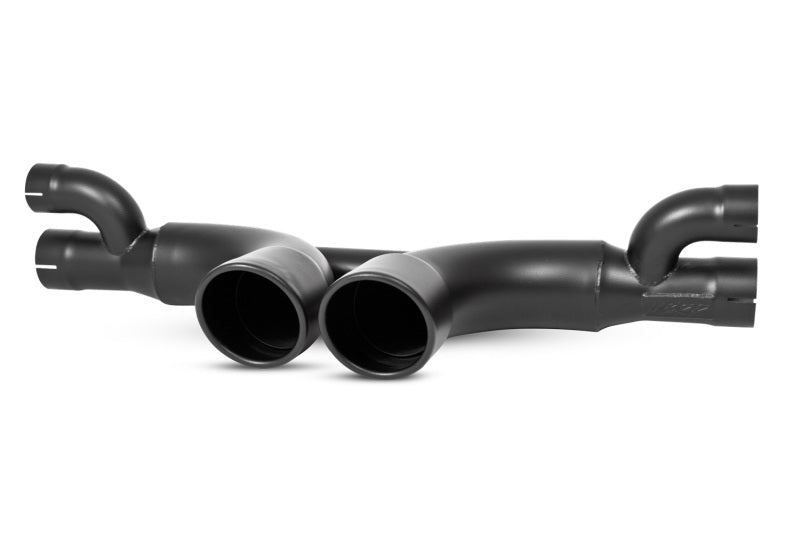 MBRP 14-19 Porsche GT3/GT3RS 3in Center Muffler Bypass 4in Tips - Black Coated