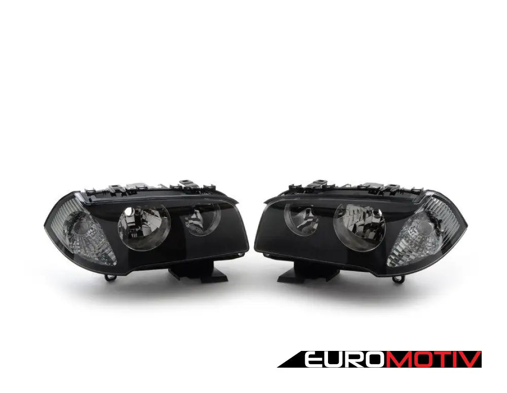 European Halogen Headlights Set - Clear Indicator