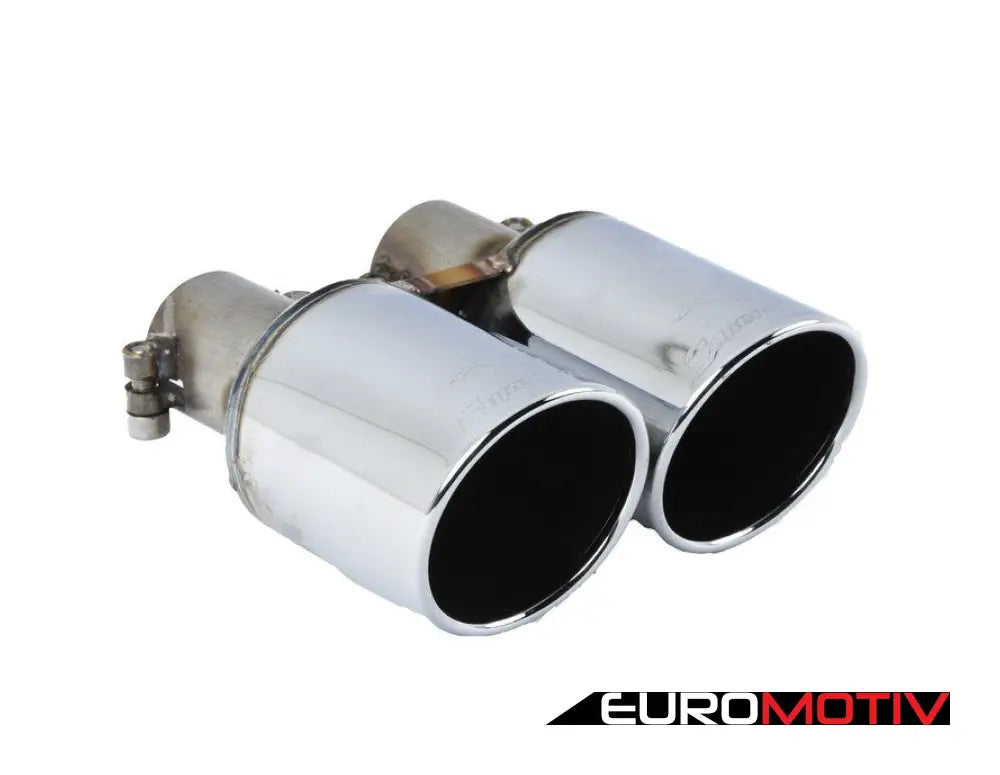 Exhaust Tip Dual 80Mm Rounds