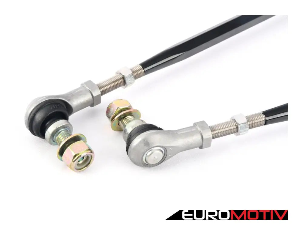 Front Adjustable Sway Bar Links - Black