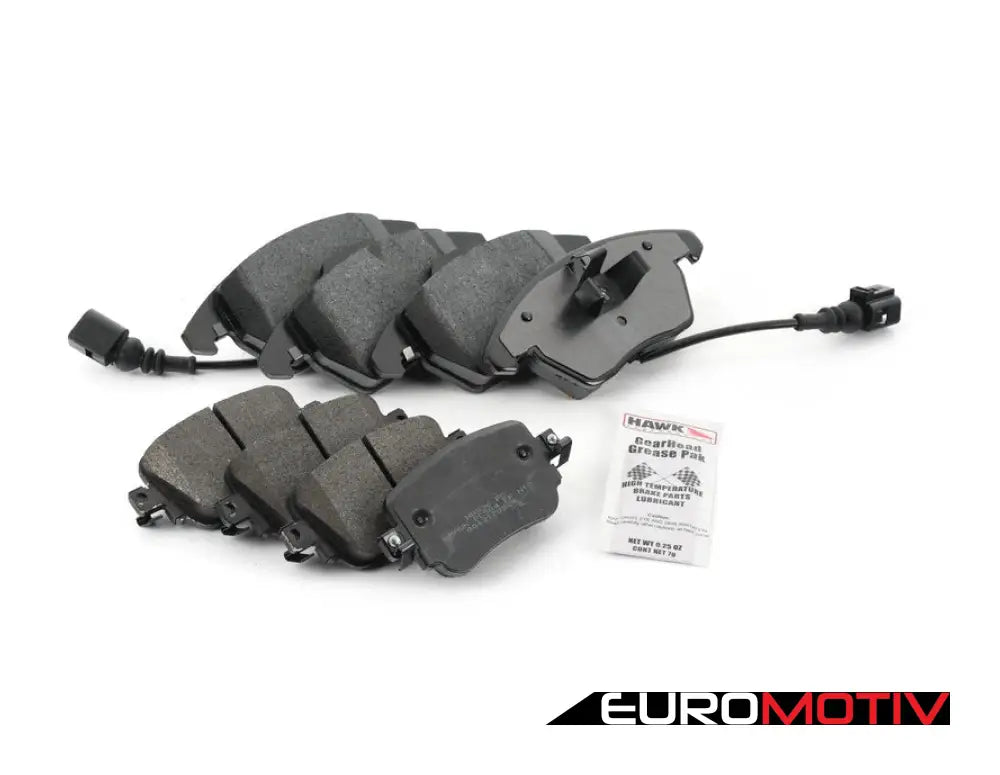 Front & Rear Brake Pad Kit - Hawk Ceramic