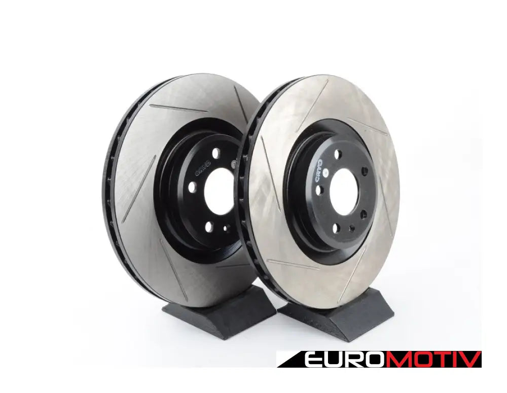 Front Slotted Cryo Treated Brake Rotors - Pair (345X30Mm)