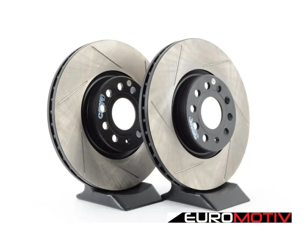 Front Slotted Cryo Treated Rotors - Pair (312X25)