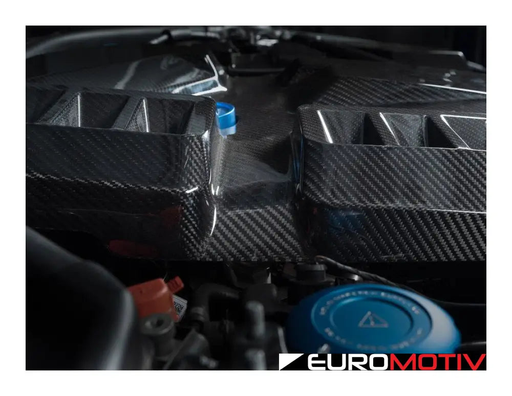 G80 G82 G87 Gloss Carbon Fiber Engine And Ecu Cover - S58