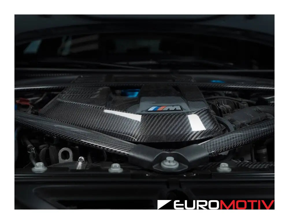 G80 G82 G87 Gloss Carbon Fiber Engine And Ecu Cover - S58