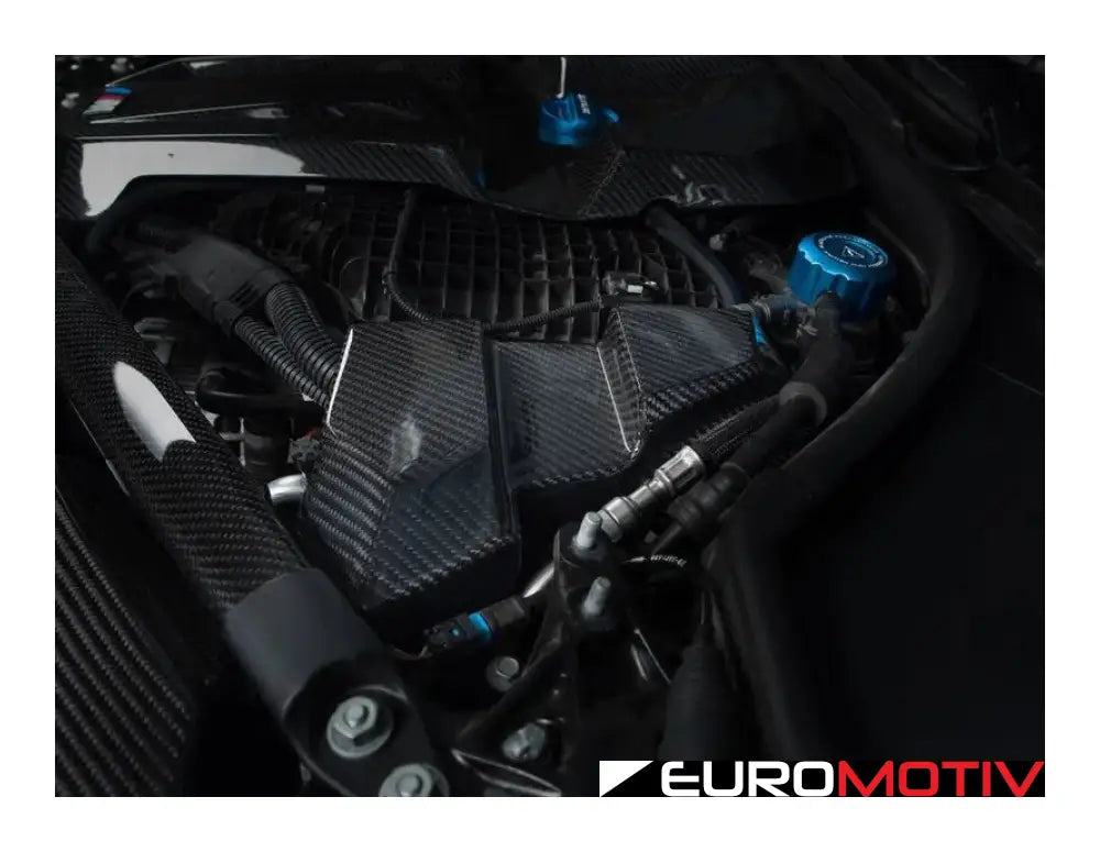 G80 G82 G87 Gloss Carbon Fiber Engine And Ecu Cover - S58