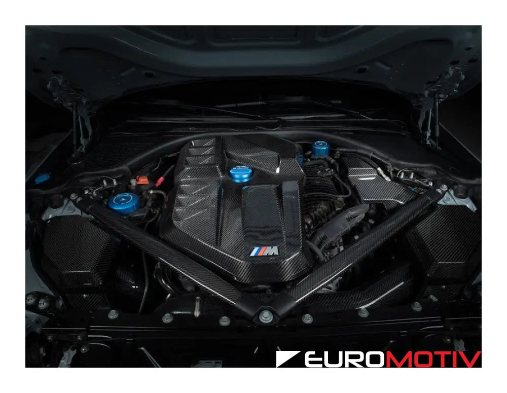 G80 G82 G87 Gloss Carbon Fiber Engine And Ecu Cover - S58