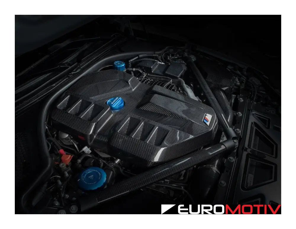 G80 G82 G87 Gloss Carbon Fiber Engine And Ecu Cover - S58