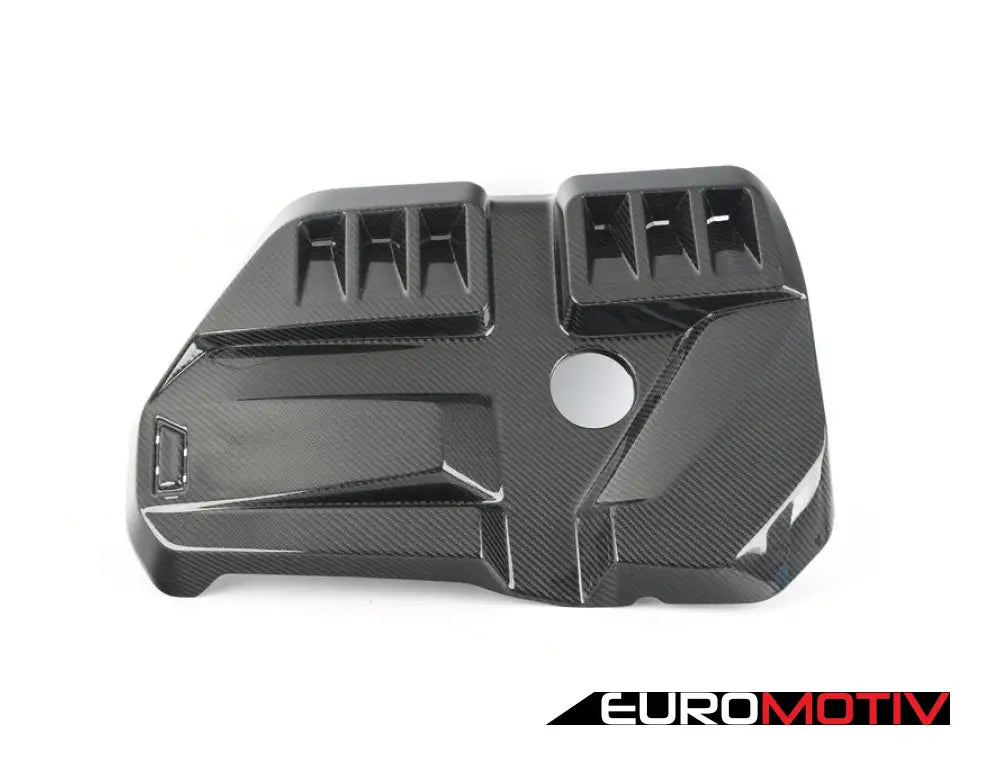 G80 G82 G87 Gloss Carbon Fiber Engine And Ecu Cover - S58