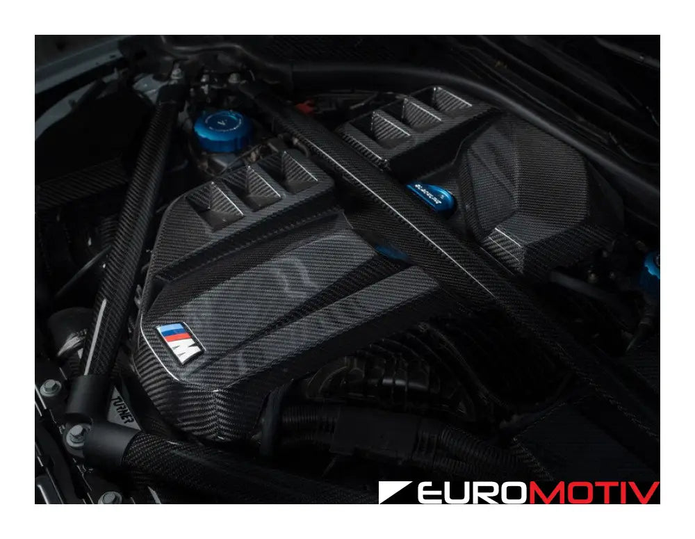 G80 G82 G87 Gloss Carbon Fiber Engine And Ecu Cover - S58